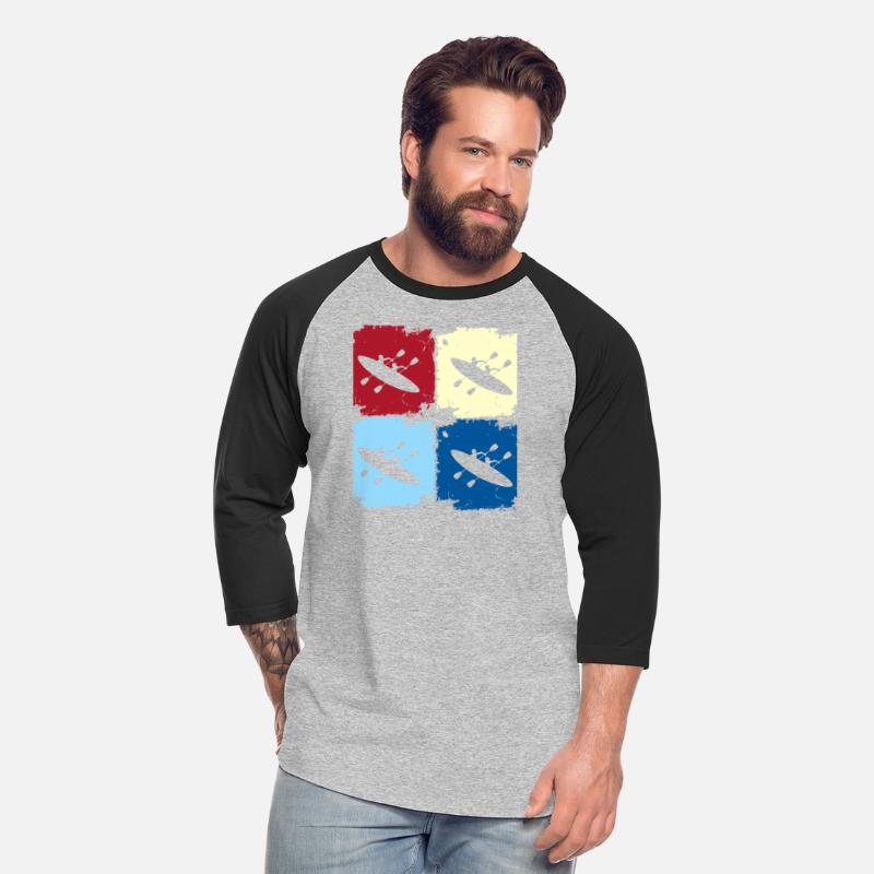 Colorful Kayaking Duo Silhouette Pop Art Design