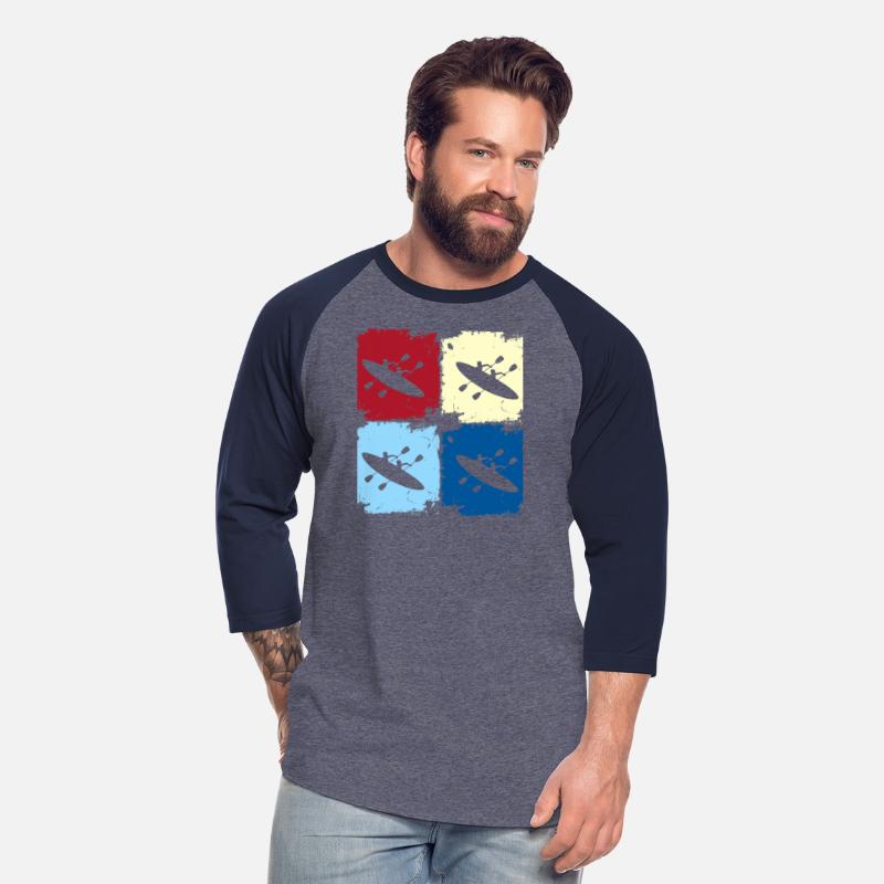 Colorful Kayaking Duo Silhouette Pop Art Design