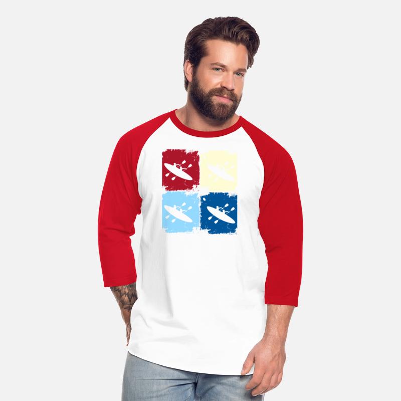 Colorful Kayaking Duo Silhouette Pop Art Design