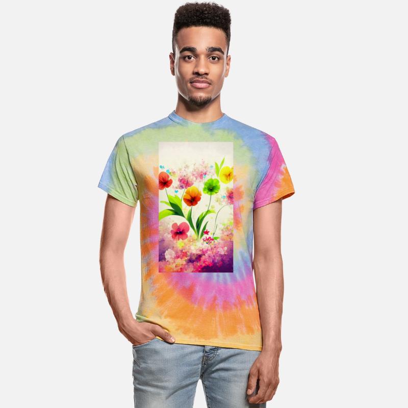 Colorful multicolored bright picture. Painted