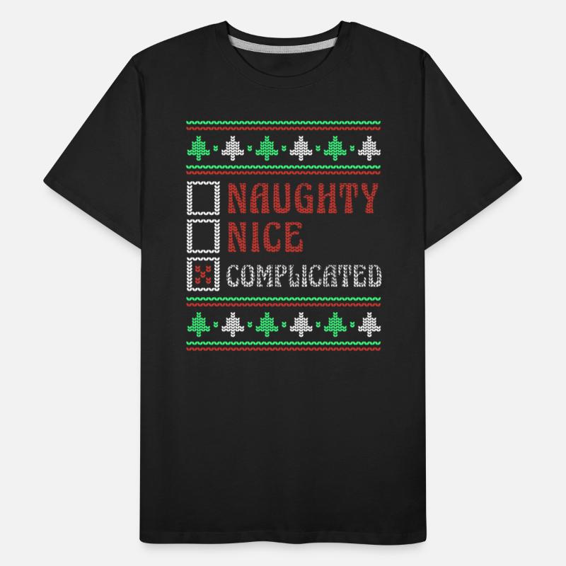 Complicated Naughty Nice Joke Funny Ugly Christmas
