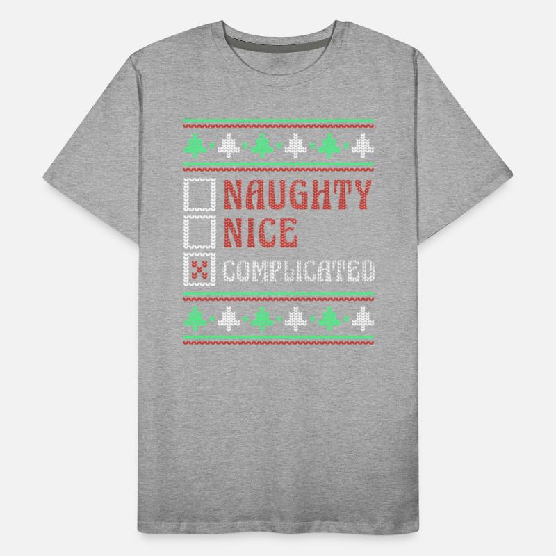 Complicated Naughty Nice Joke Funny Ugly Christmas