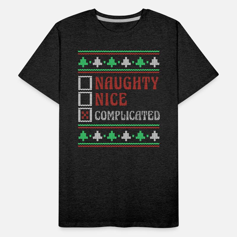 Complicated Naughty Nice Joke Funny Ugly Christmas
