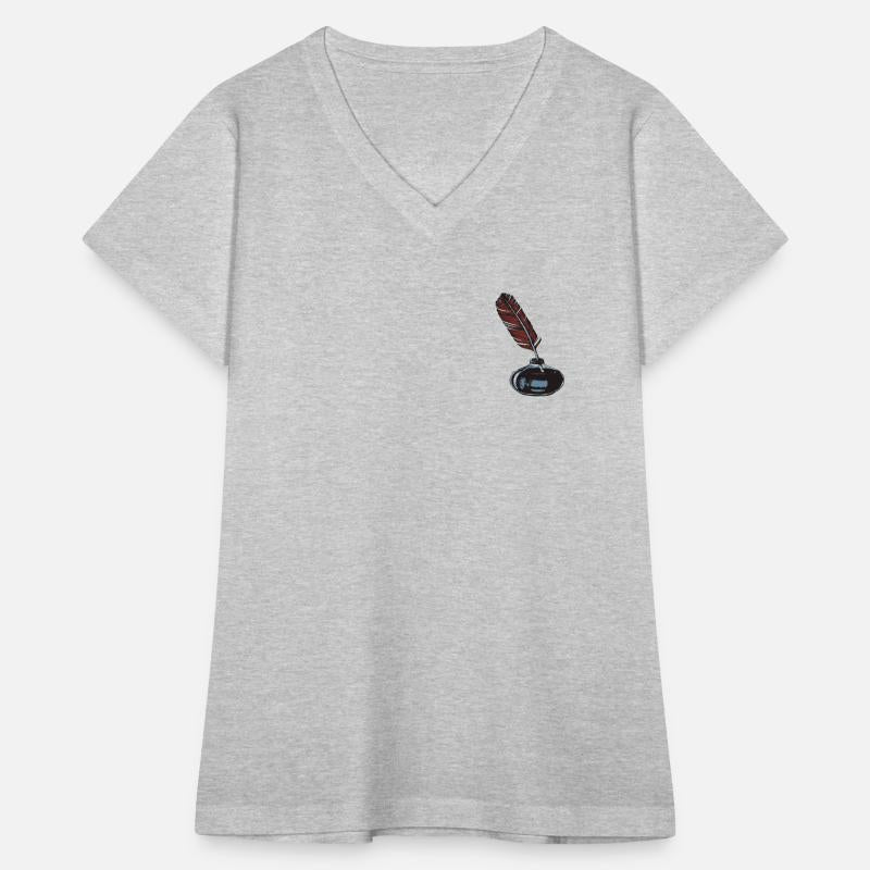 Cool beautiful feather and inkstand