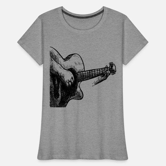 Cool beautiful hand drawn guitar