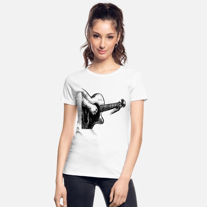 Cool beautiful hand drawn guitar