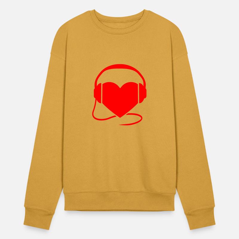 Cool Heart Party Love Heartbeat Headphone Sound DJ