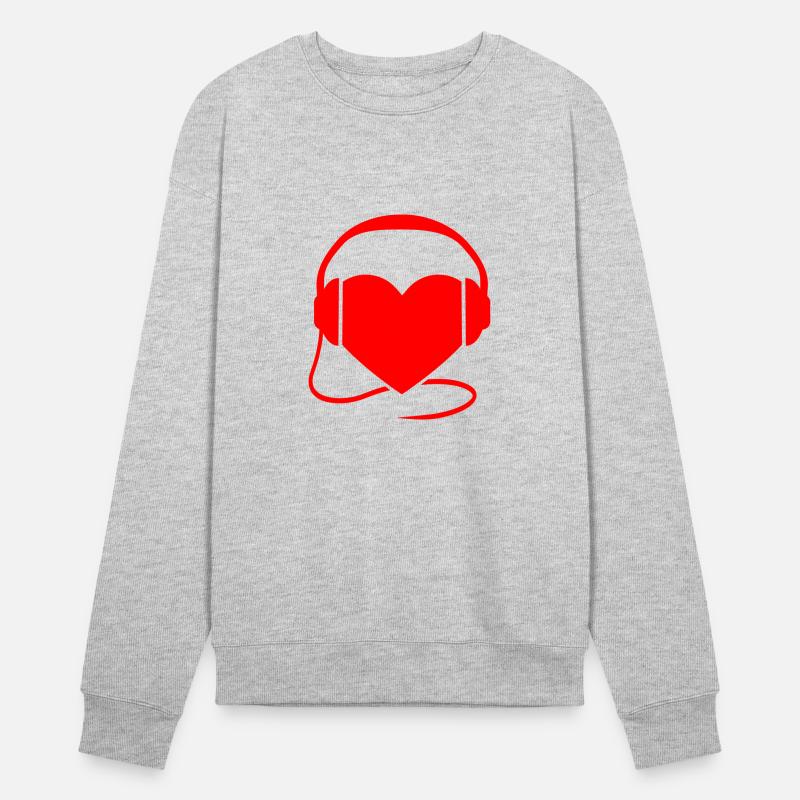 Cool Heart Party Love Heartbeat Headphone Sound DJ