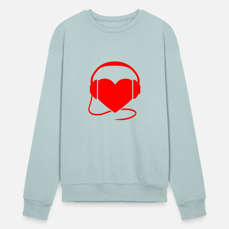 Cool Heart Party Love Heartbeat Headphone Sound DJ