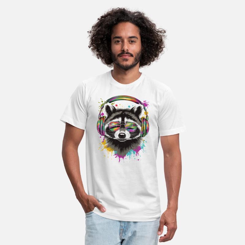 Cool Raccoon DJ Concert Festival Music Costume