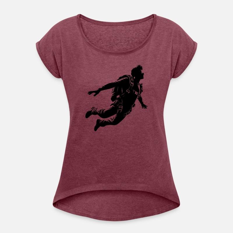 Cool Skydiver During A Parachute Jump