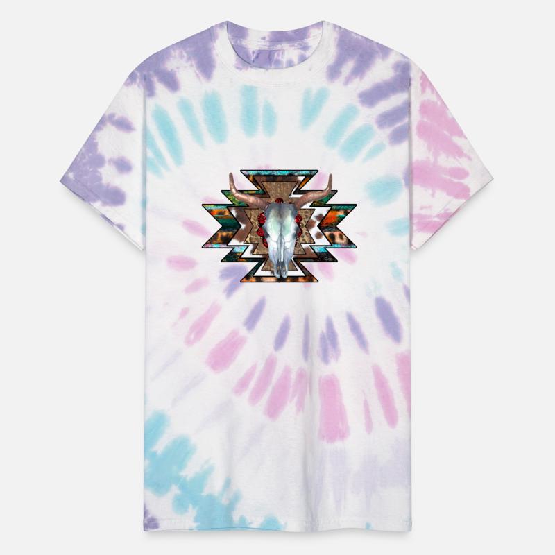 Cow Print Aztec, Western Bull Skull, Western, West