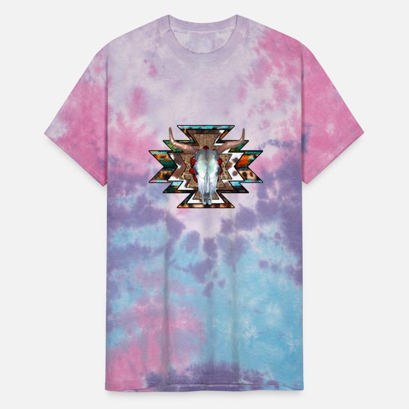 Cow Print Aztec, Western Bull Skull, Western, West