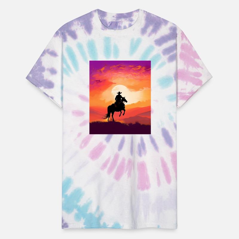 Cowboy Sunset Art, Journey into the Sunset Palette