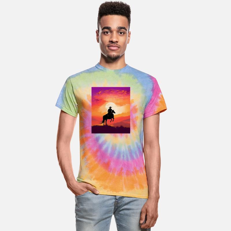 Cowboy Sunset Art, Journey into the Sunset Palette