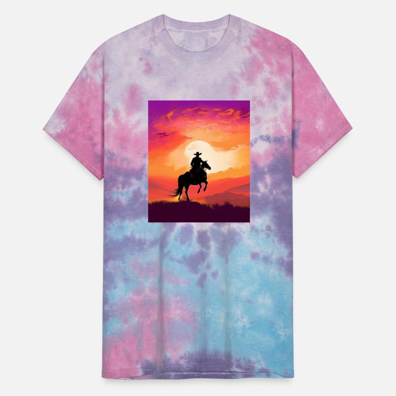 Cowboy Sunset Art, Journey into the Sunset Palette