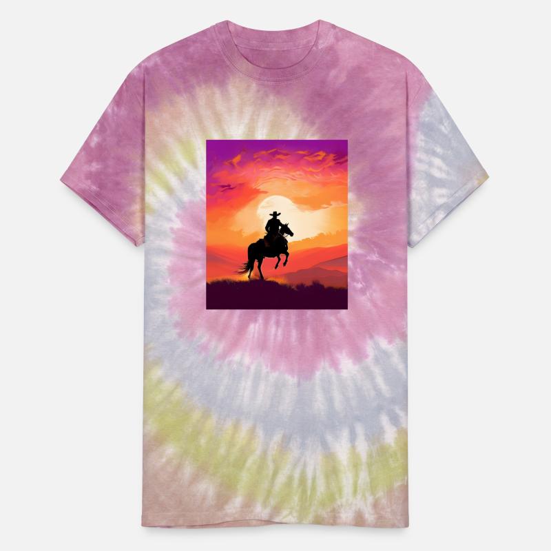 Cowboy Sunset Art, Journey into the Sunset Palette
