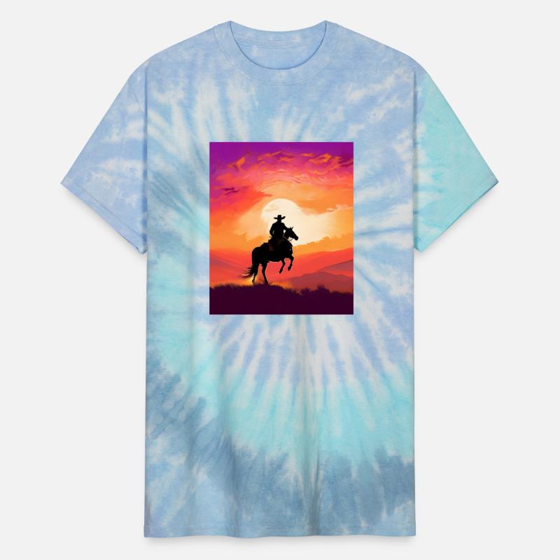 Cowboy Sunset Art, Journey into the Sunset Palette