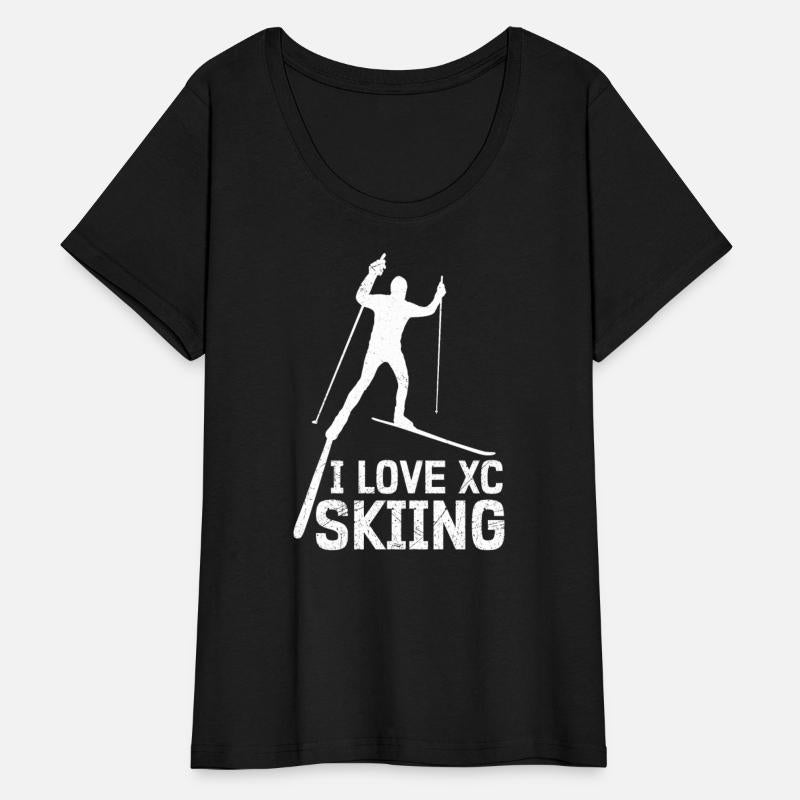 Cross Skiing I Love XC Skiing Lover Sports