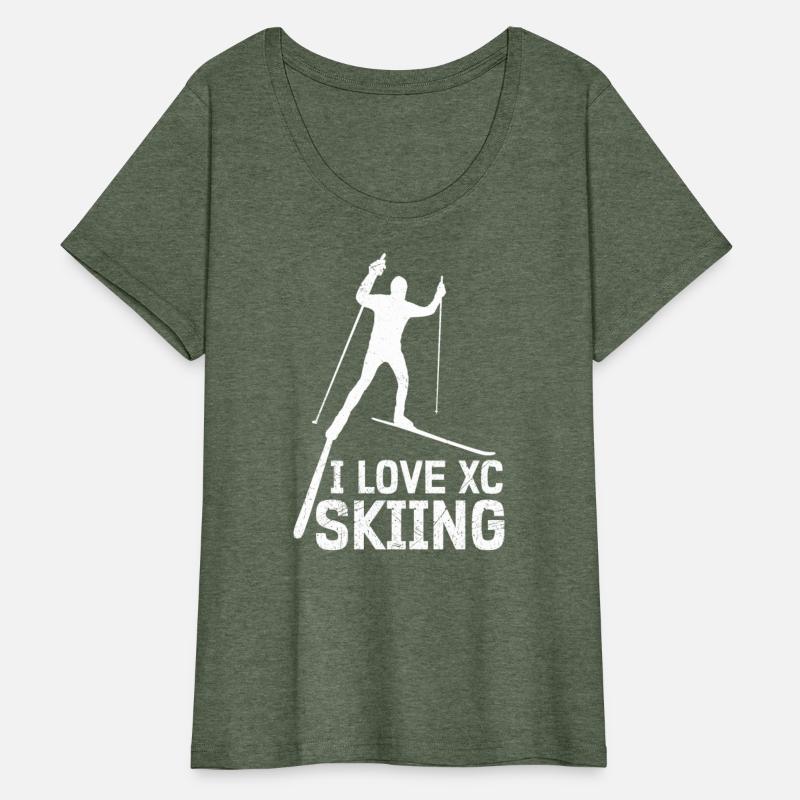 Cross Skiing I Love XC Skiing Lover Sports