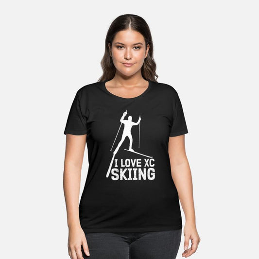 Cross Skiing I Love XC Skiing Lover Sports