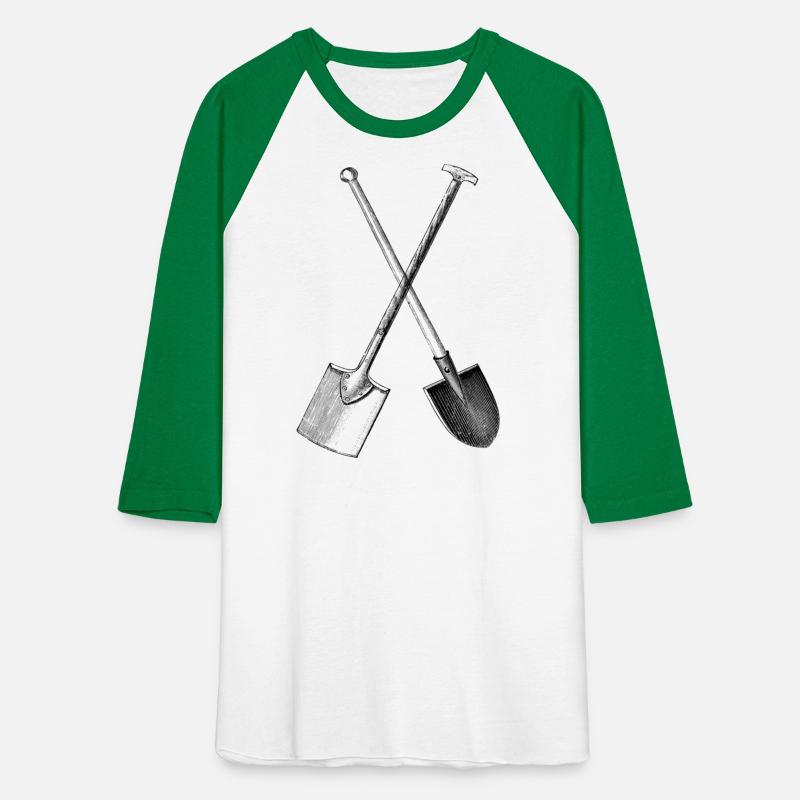 Crossed spade with shovel