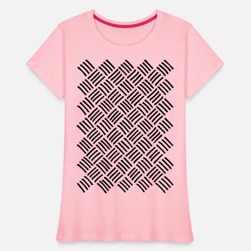 Cubic and Rhombic Lines Pattern. Curve Lines