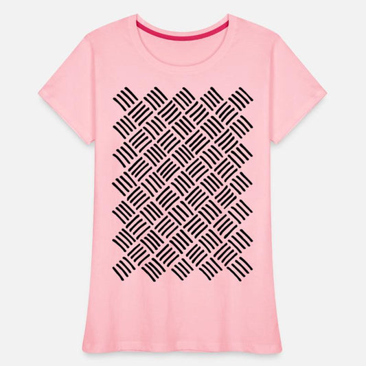 Cubic and Rhombic Lines Pattern. Curve Lines