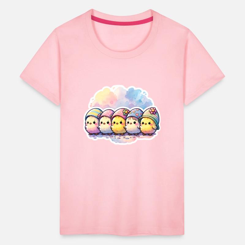 Cute Group of Chicks With Easter Egg