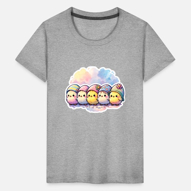 Cute Group of Chicks With Easter Egg