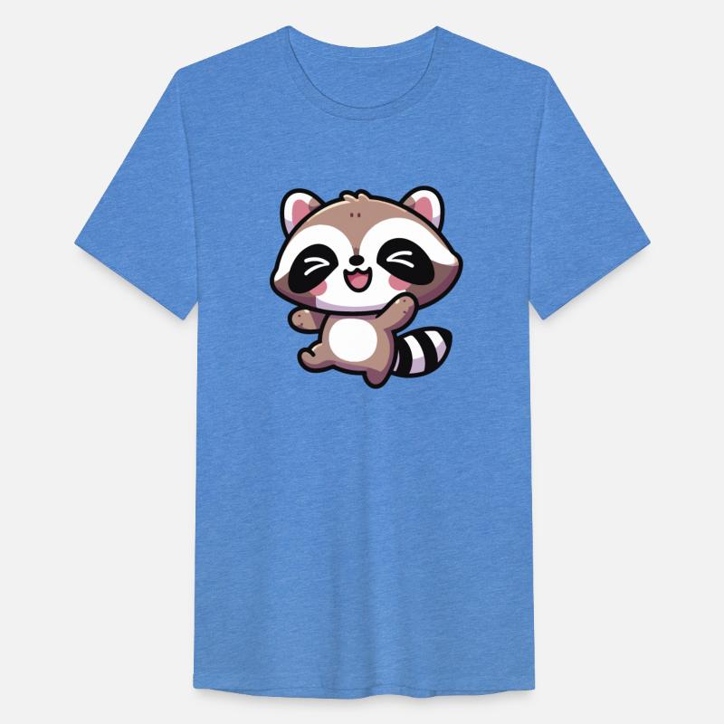 Cute Kawaii Happy Raccoon