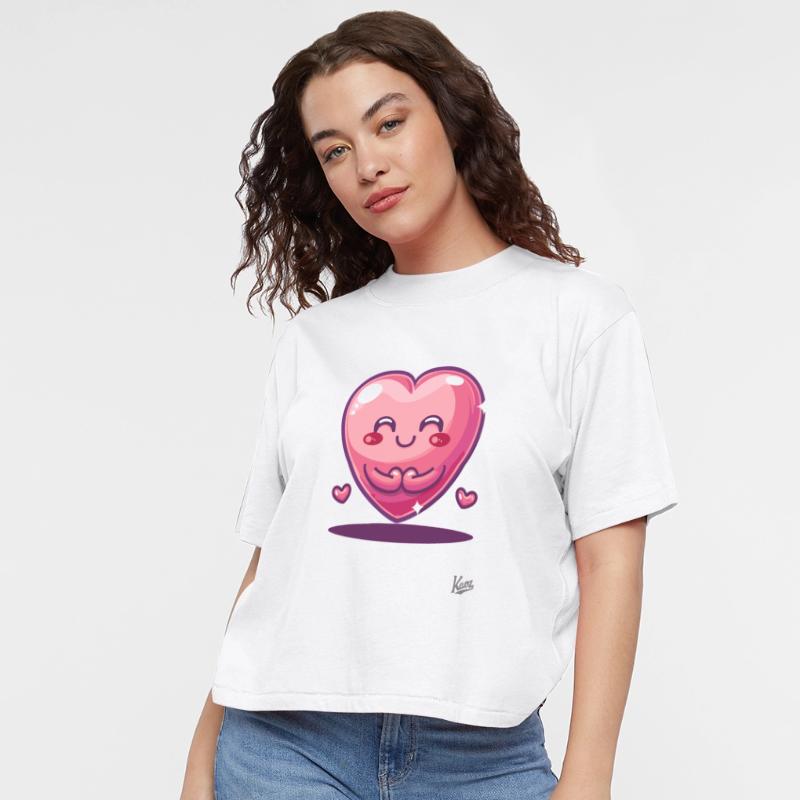 Cute Smiling Heart with Tiny Hands