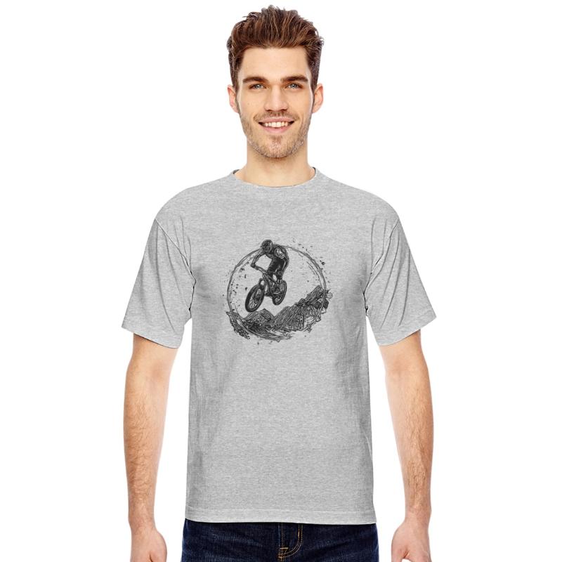 Cyclist Bike Mud Downhill Jump