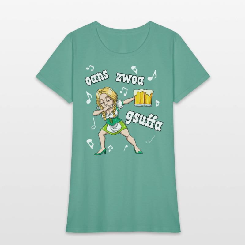 Dabbing Waitress Dirndl Service Swaying Music