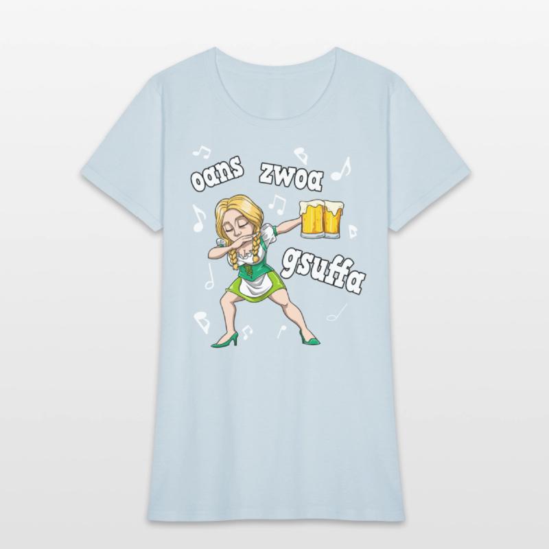 Dabbing Waitress Dirndl Service Swaying Music