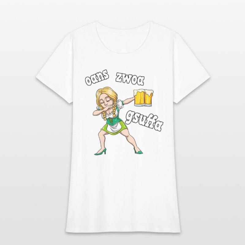 Dabbing Waitress Dirndl Service Swaying Music