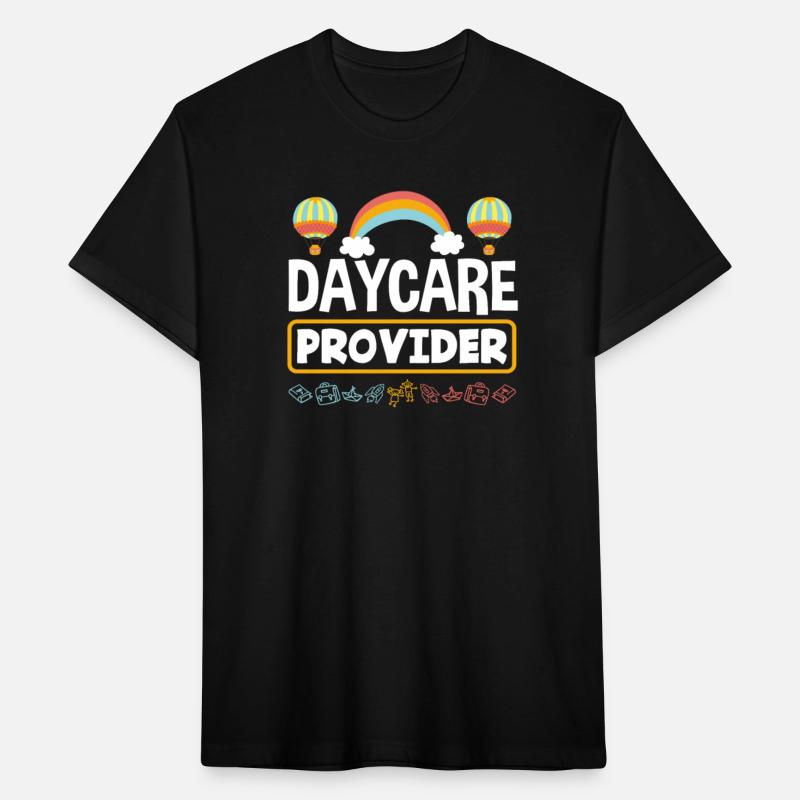 Daycare Provider Colorful Rainbow Hot Air Balloons