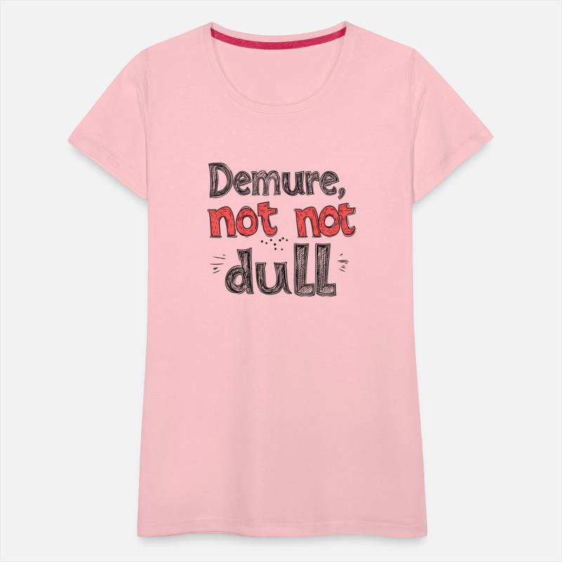 Demure Not Dull Typography - Funny Cartoon Style
