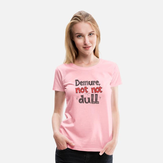 Demure Not Dull Typography - Funny Cartoon Style