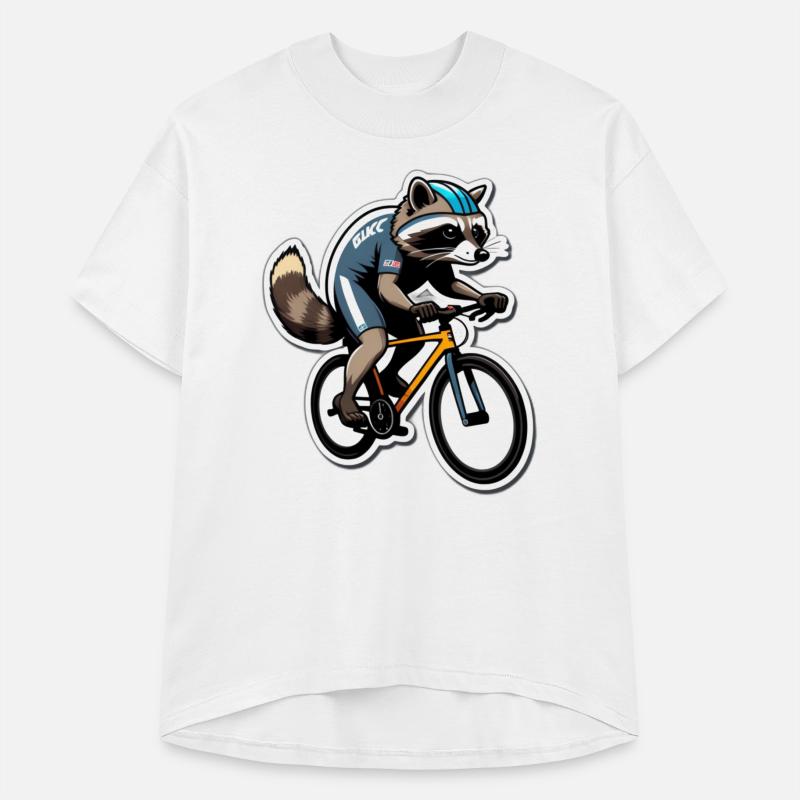 Determined Raccoon: Racing Bike Speedster