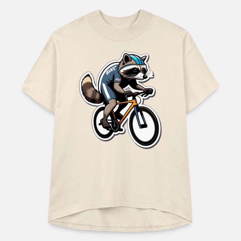 Determined Raccoon: Racing Bike Speedster
