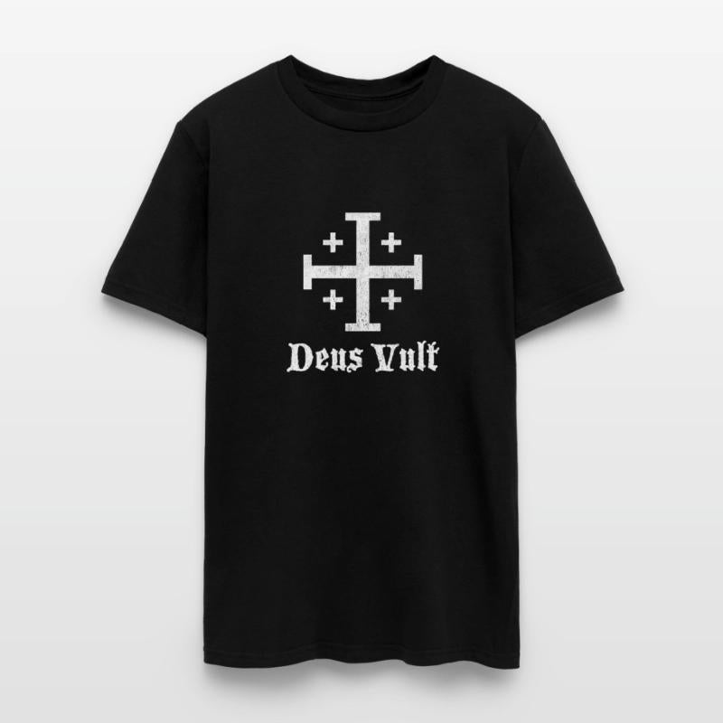 Deus Vult Crusader Shield Cross
