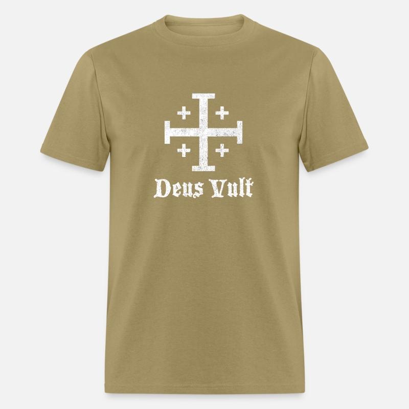 Deus Vult Crusader Shield Cross