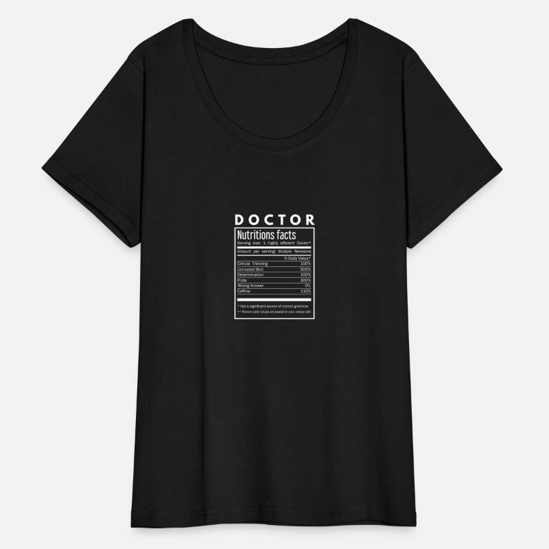 Doctor Gift Shirt - Doctor Funny Nutrition Facts