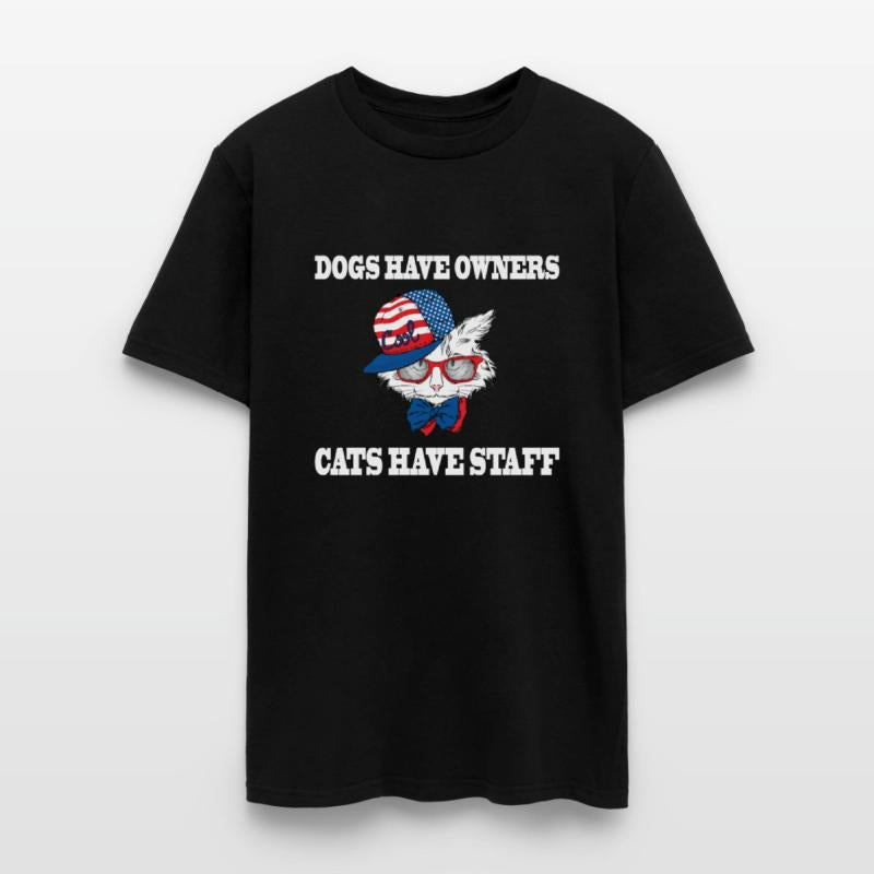dogs have owners cats have staff
