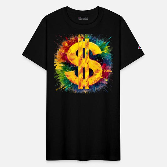 Dollar sign colour splashes