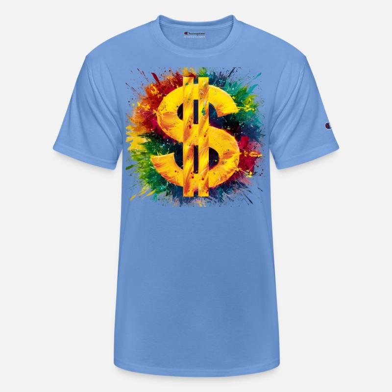 Dollar sign colour splashes