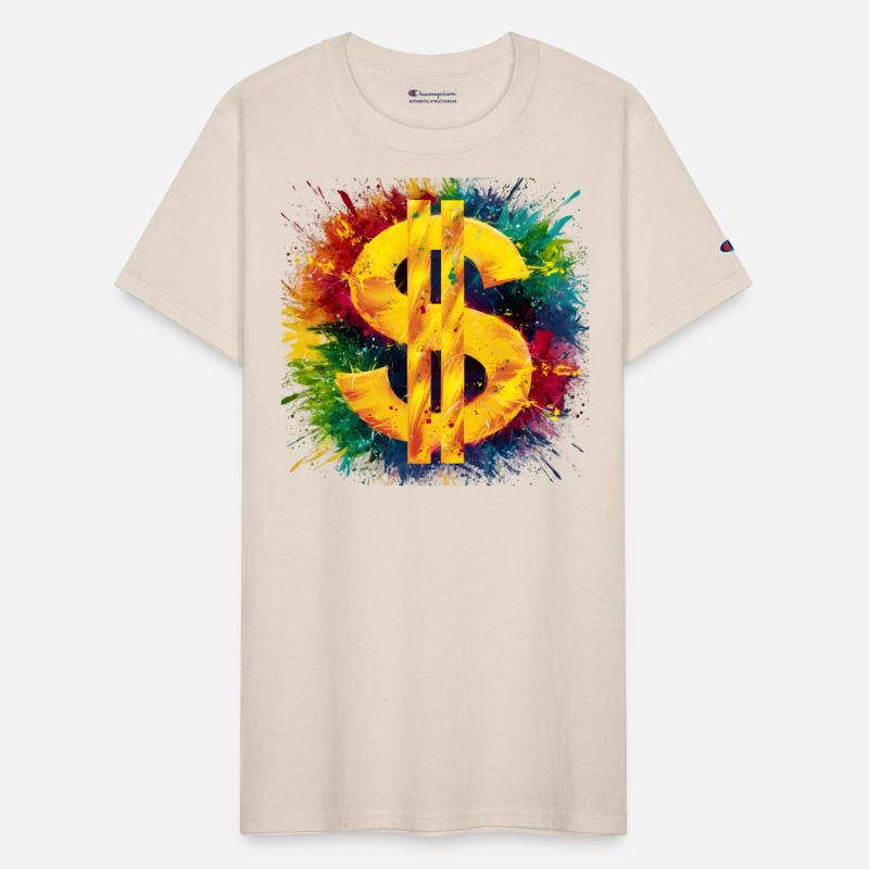 Dollar sign colour splashes
