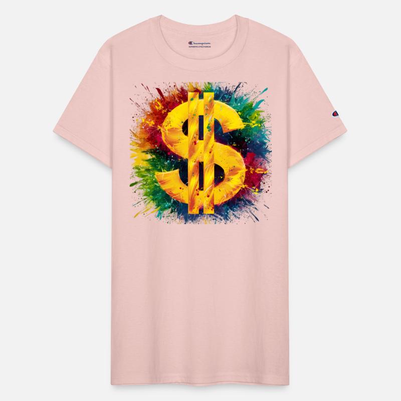 Dollar sign colour splashes