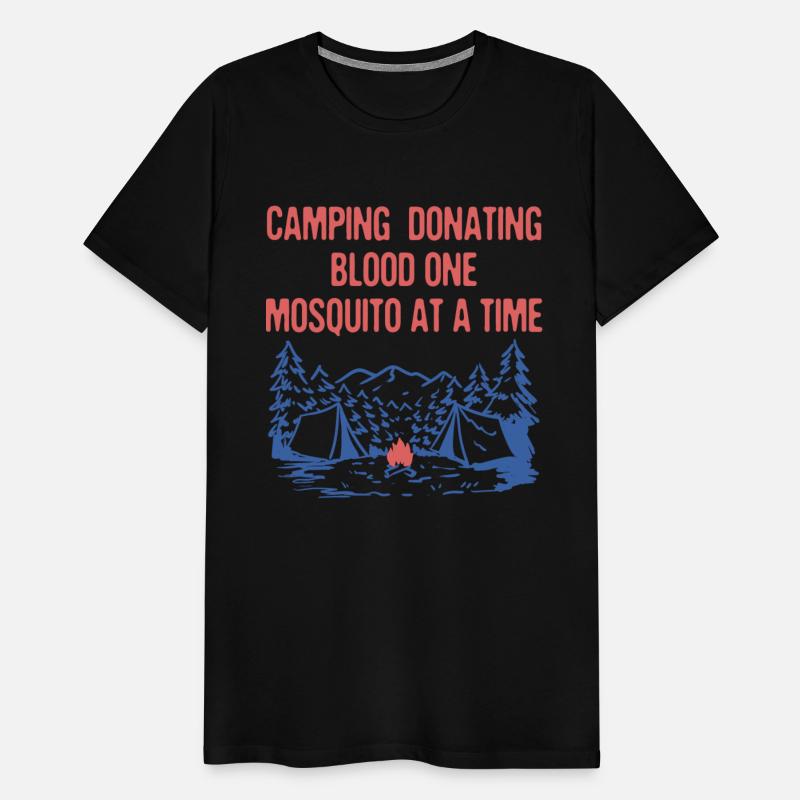 Donating Blood One Mosquito Camping Funny Camper